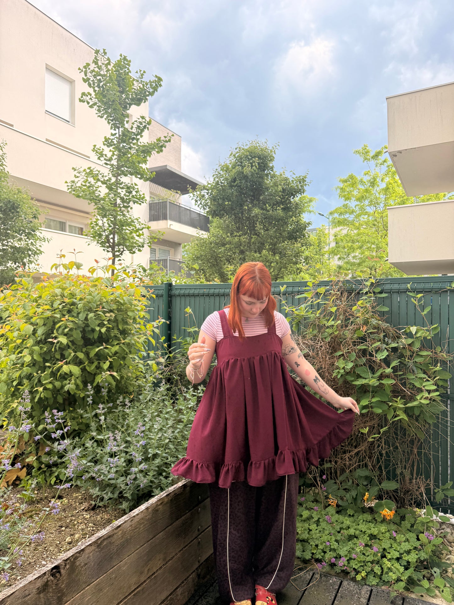 robe courte bordeaux