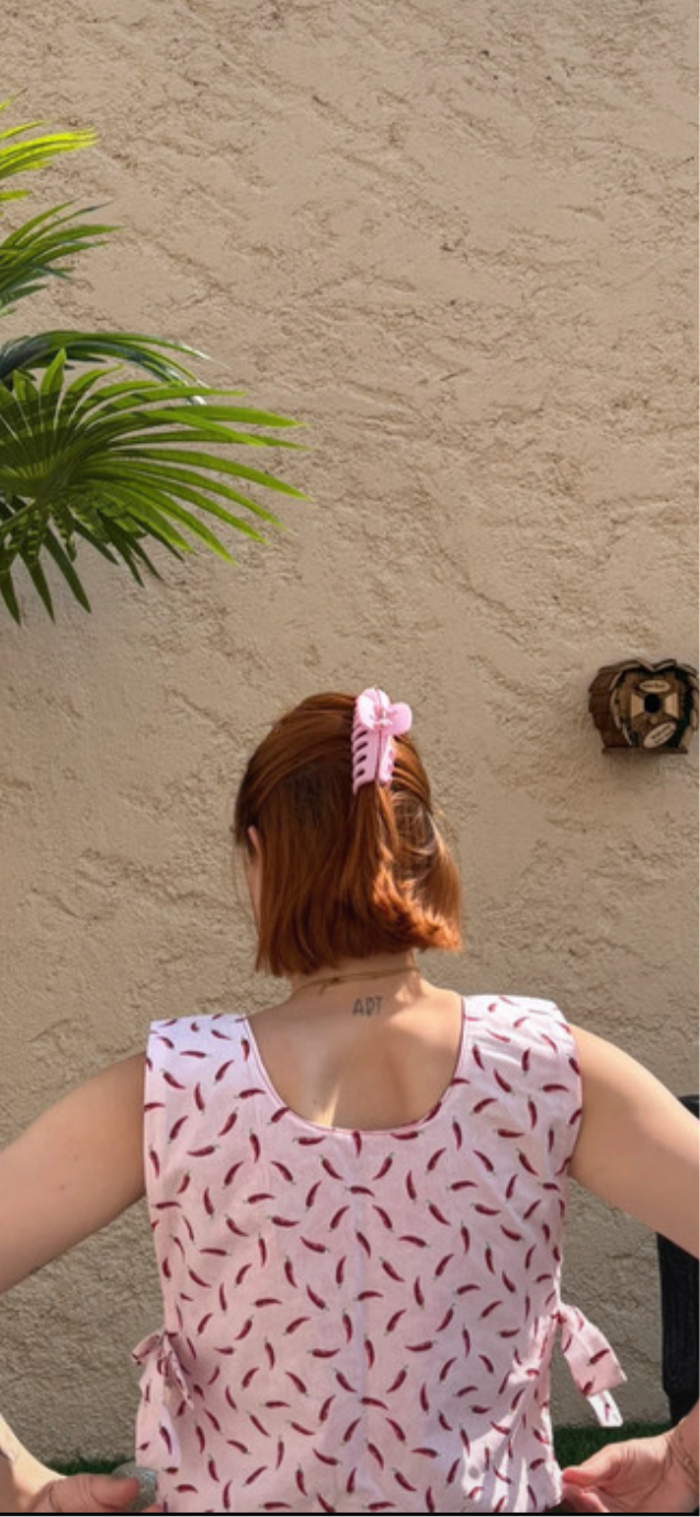 haut réversible piment