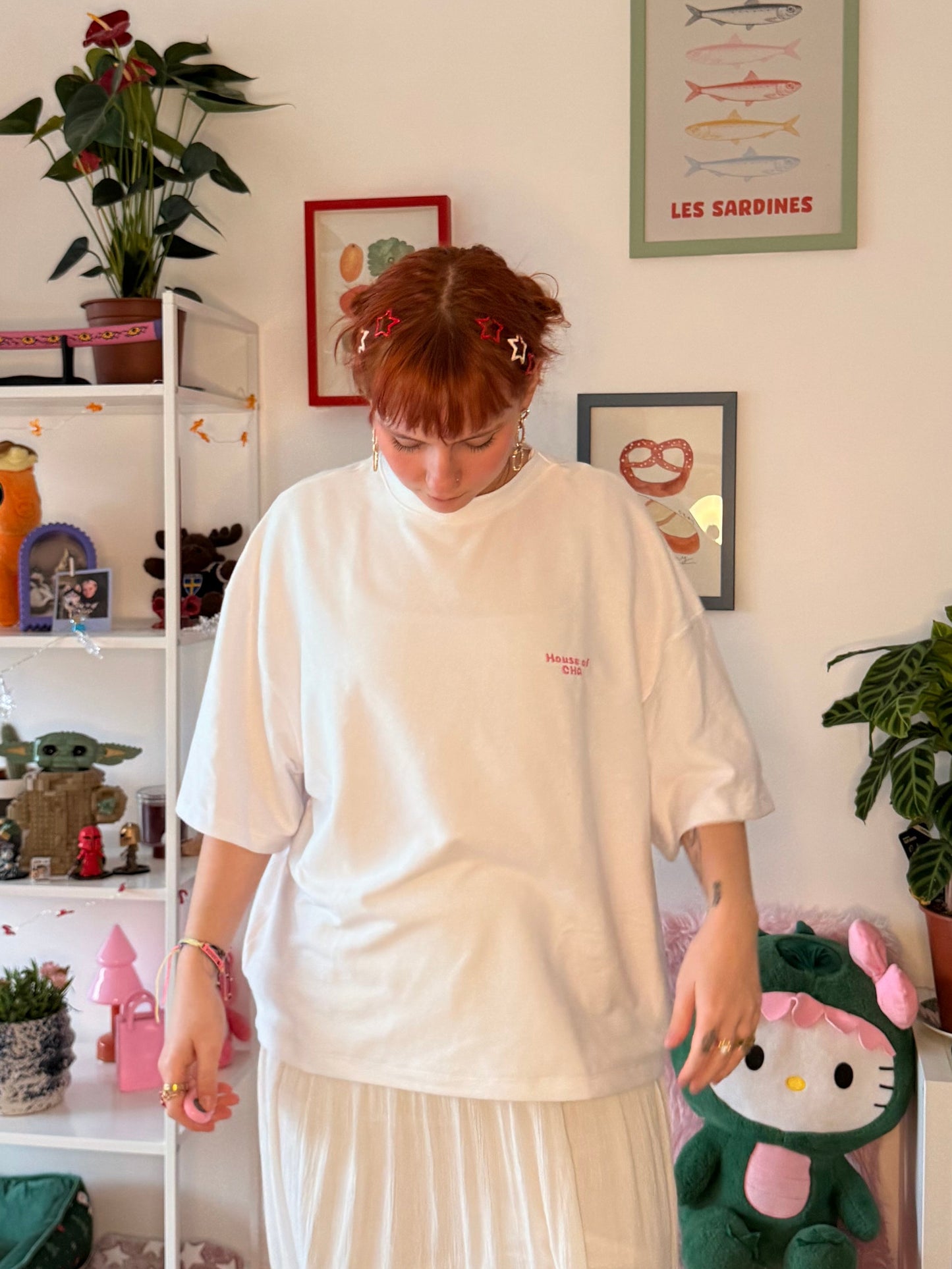 T shirt chats Rose