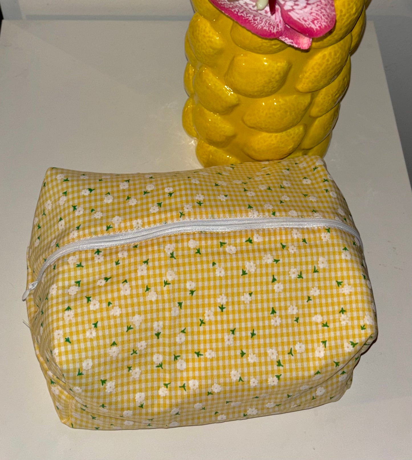 XL trousse de toilette/maquillage marguerite