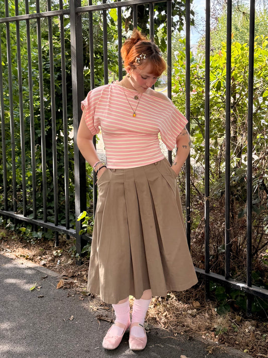 Top isée rose/jaune
