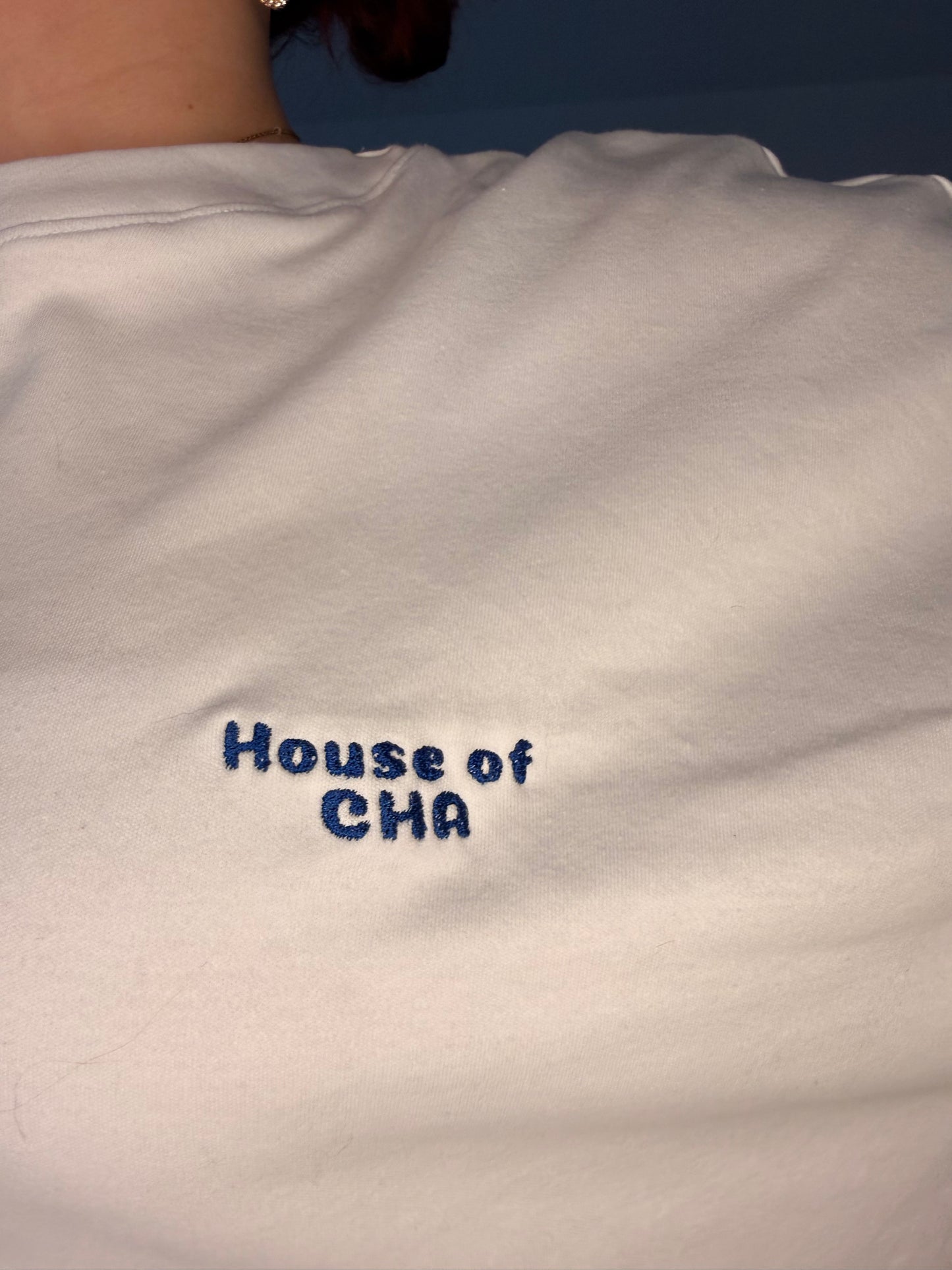 T shirt chats Pois bleu