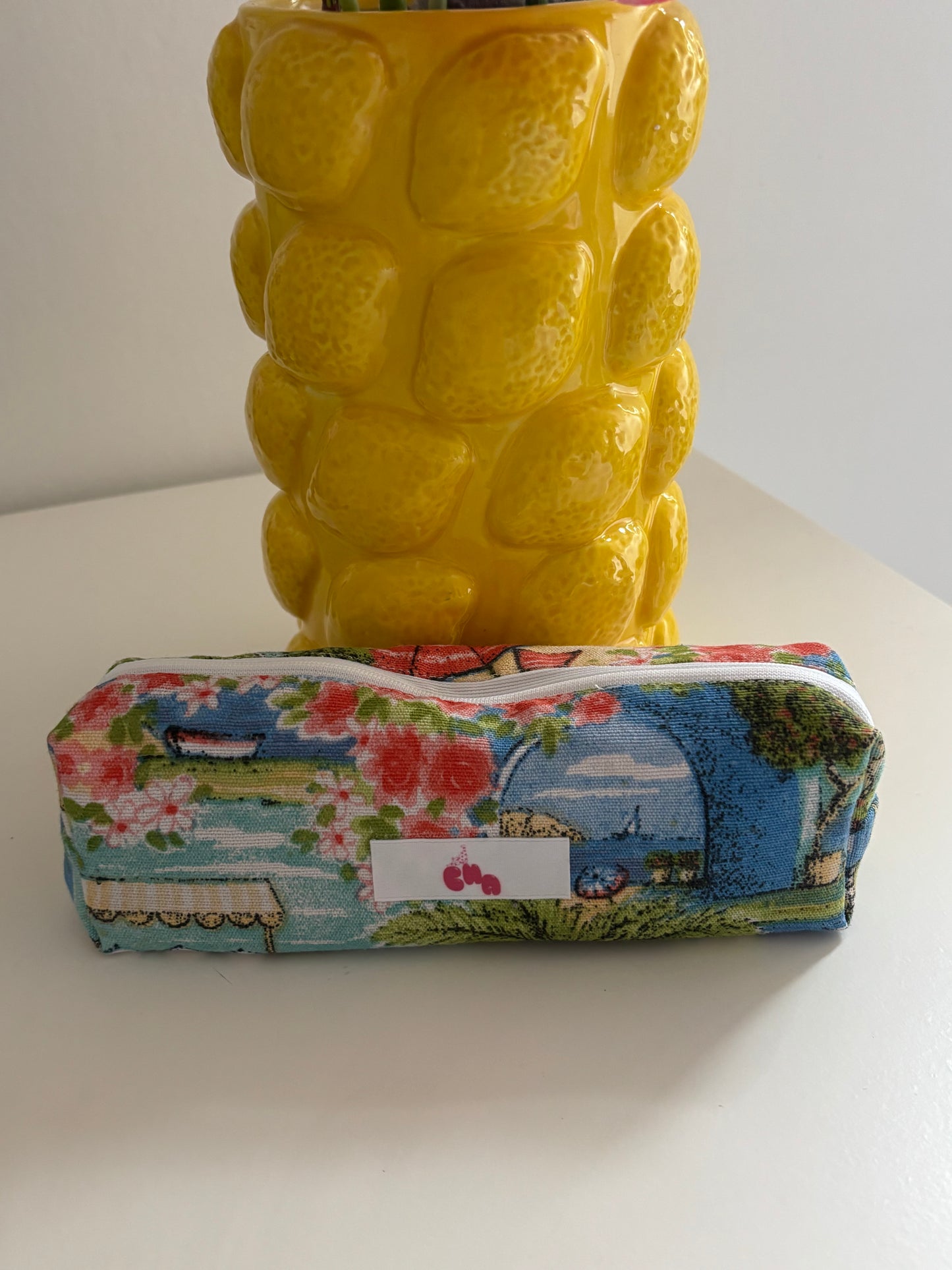 trousse à crayon paysage