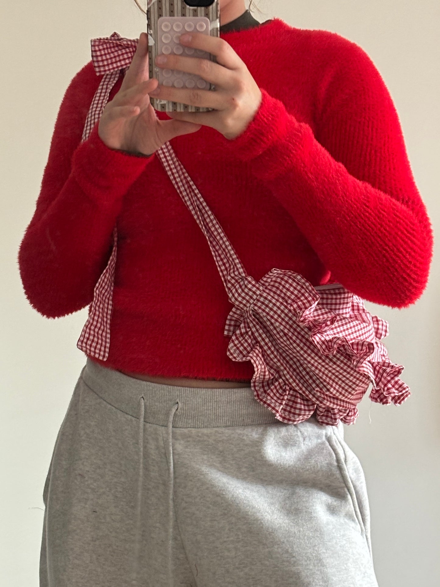 sac vichy rouge