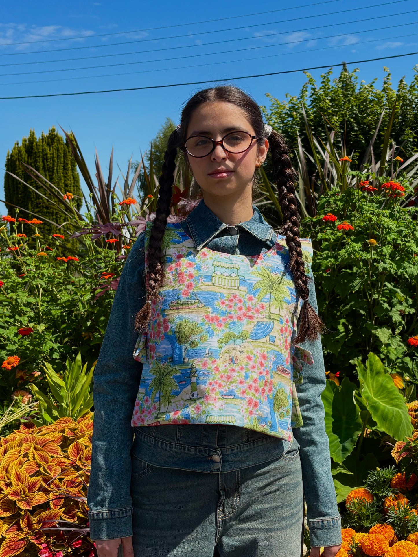 Haut réversible paysage