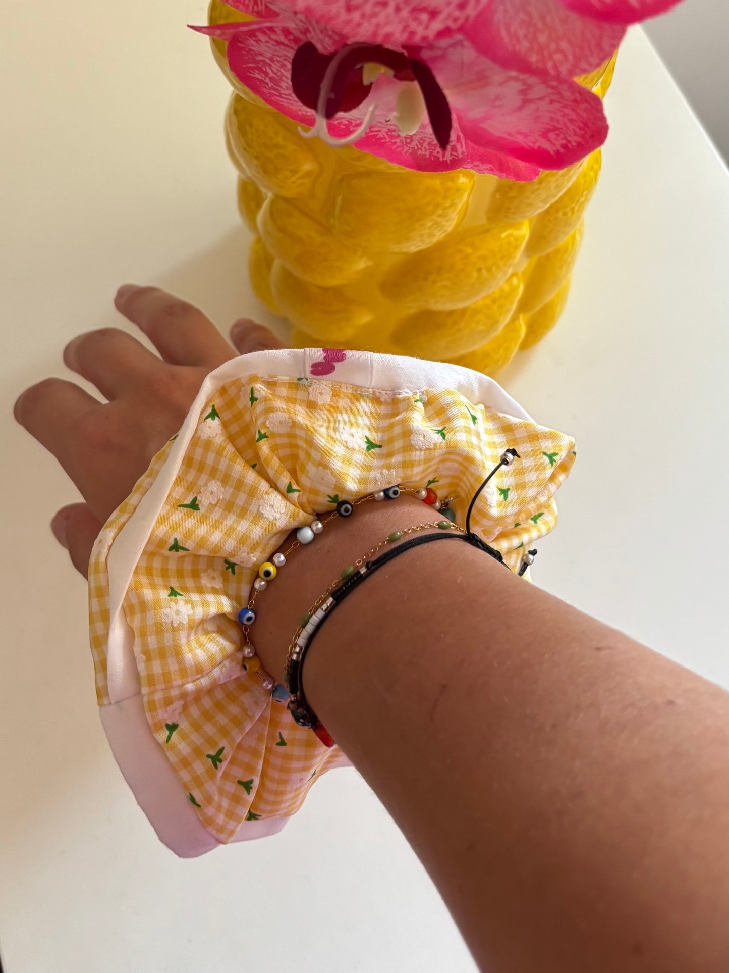 chouchou XL marguerite