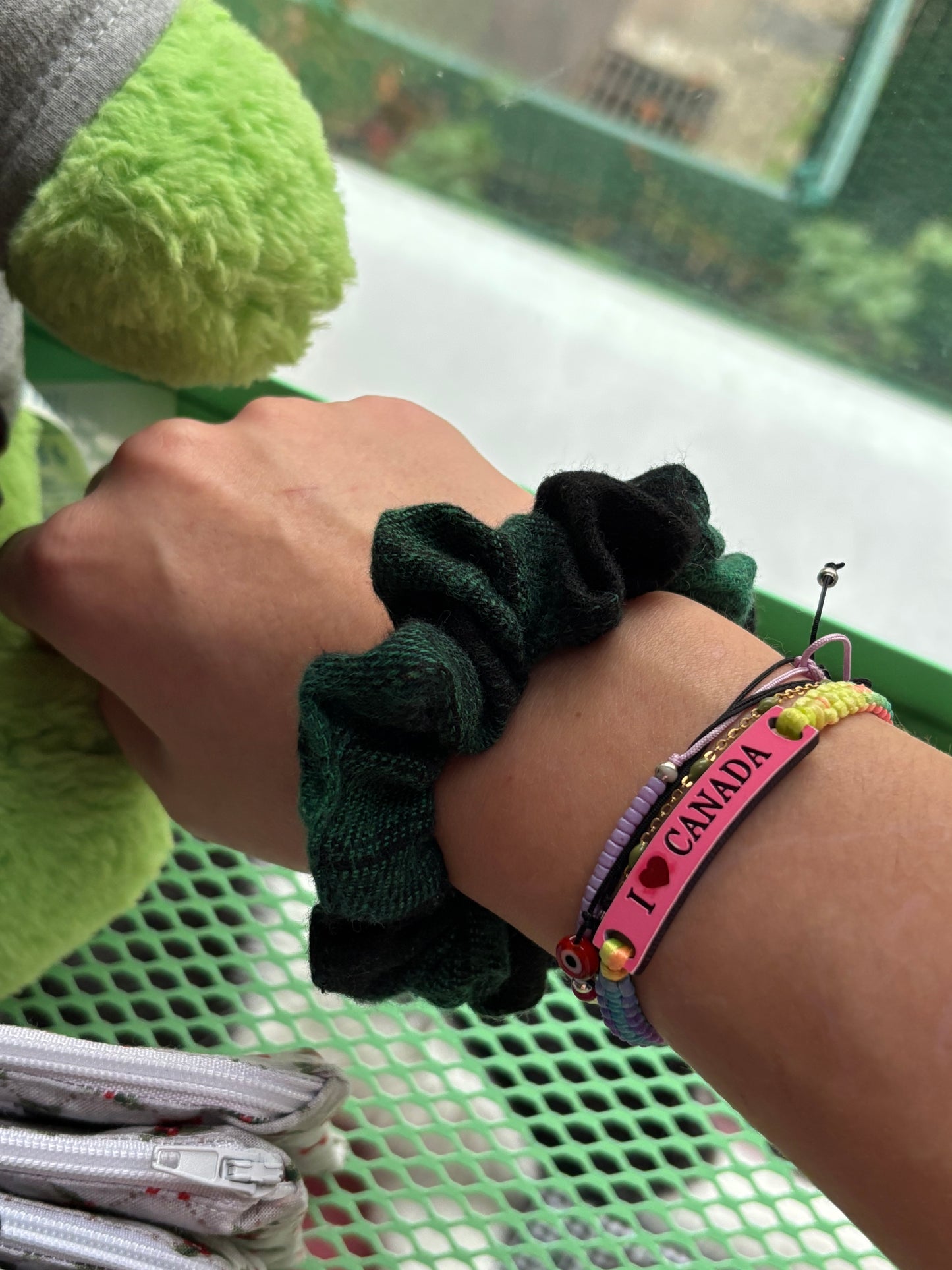 mini chouchou noël  vert