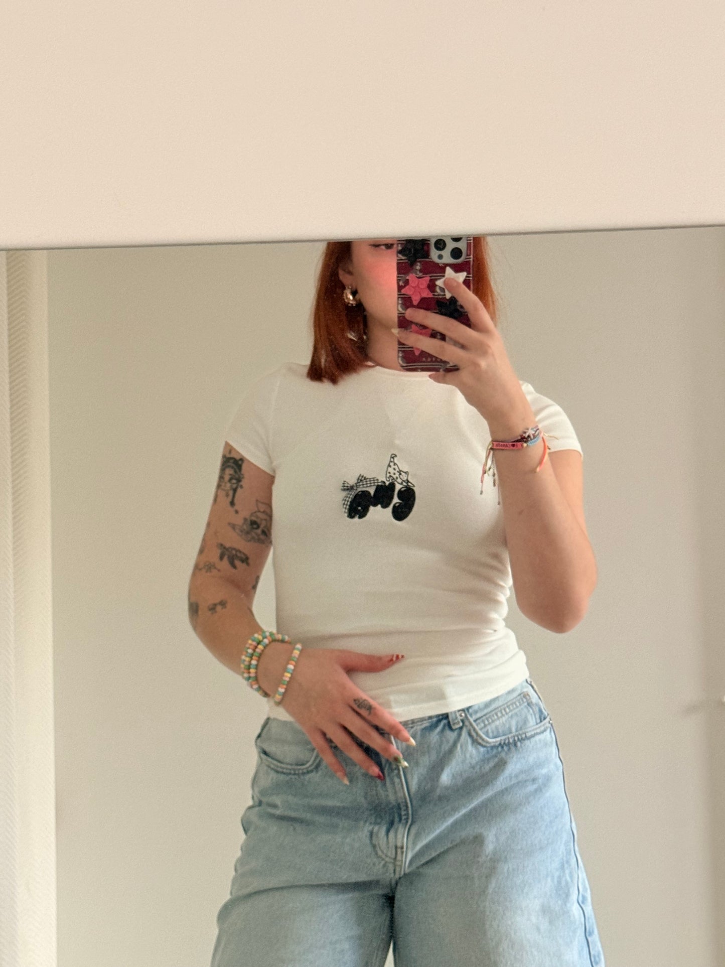 T shirt CHA blanc