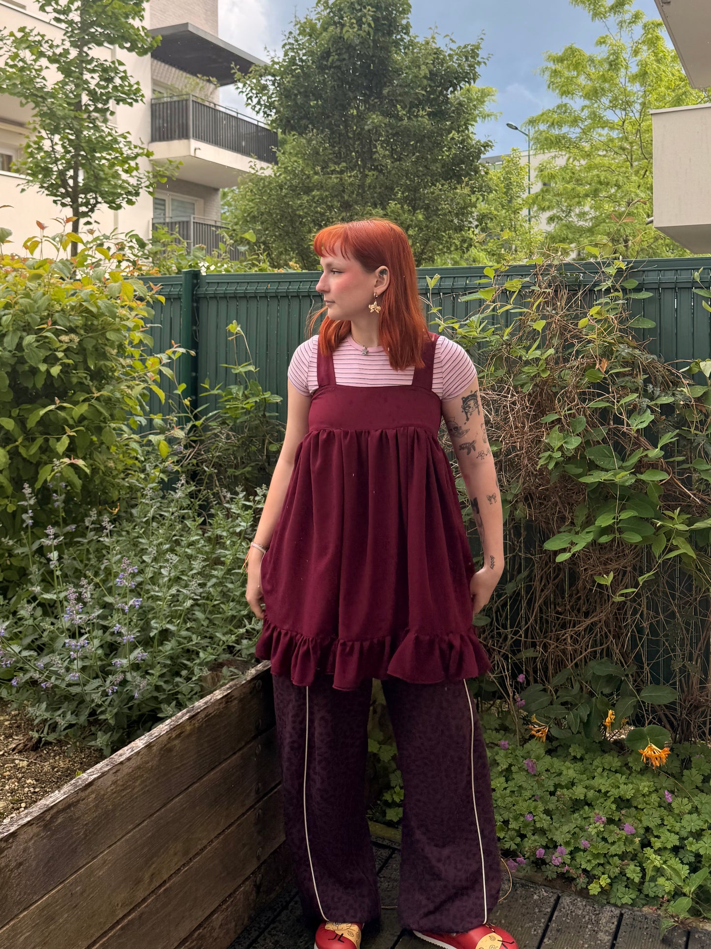 robe courte bordeaux