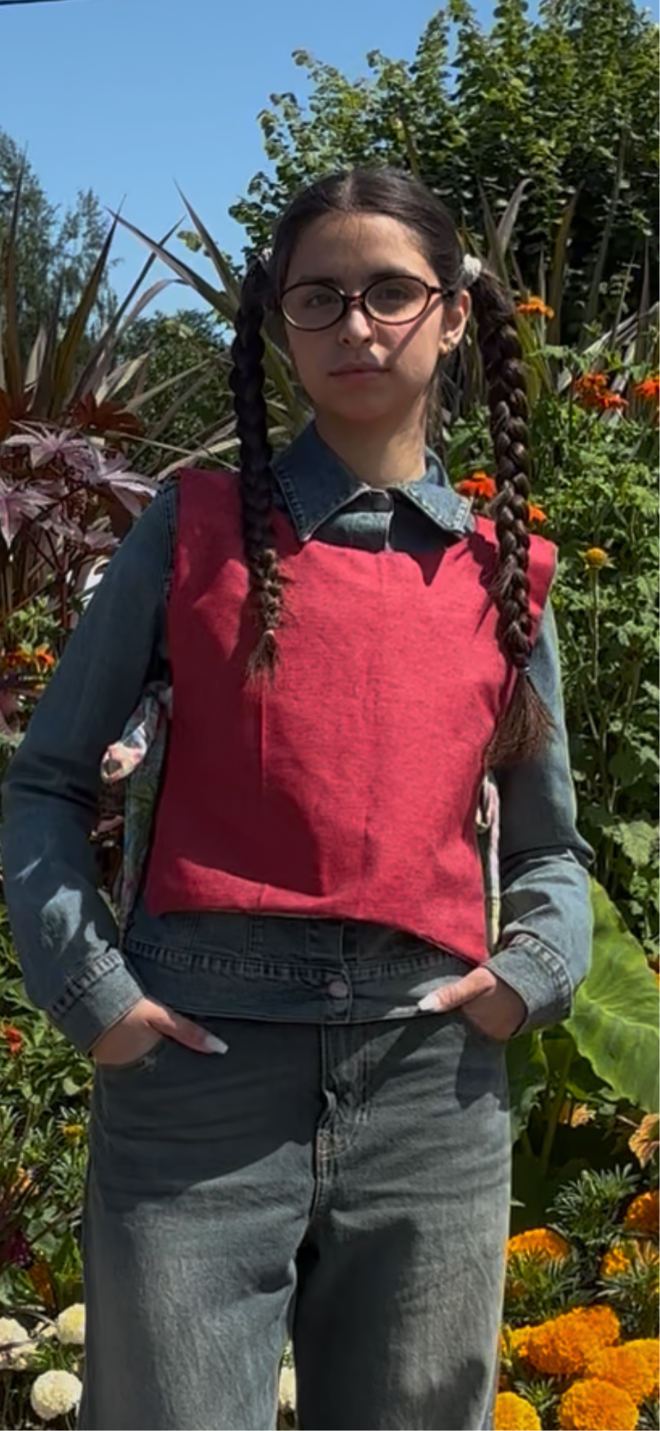 Haut réversible paysage