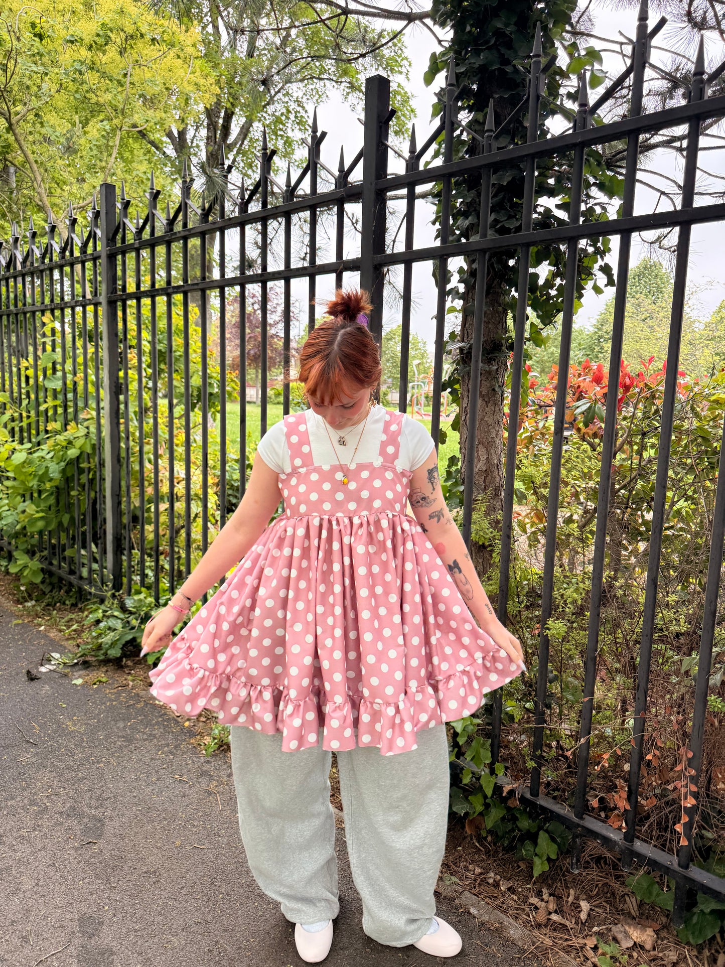 Robe courte rosa