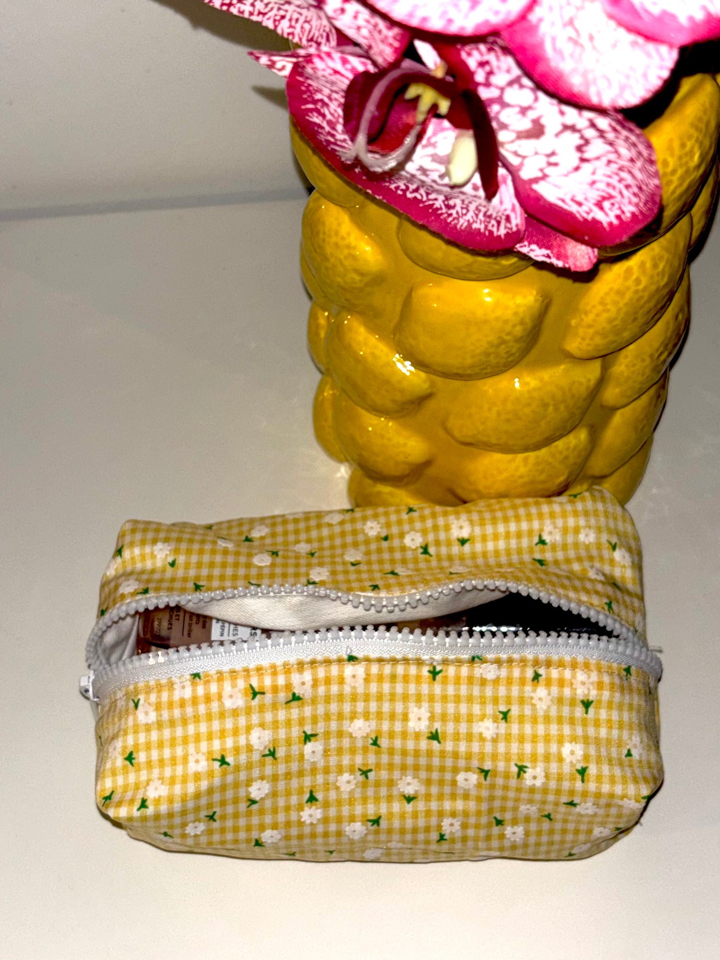 trousse de toilette/maquillage marguerite