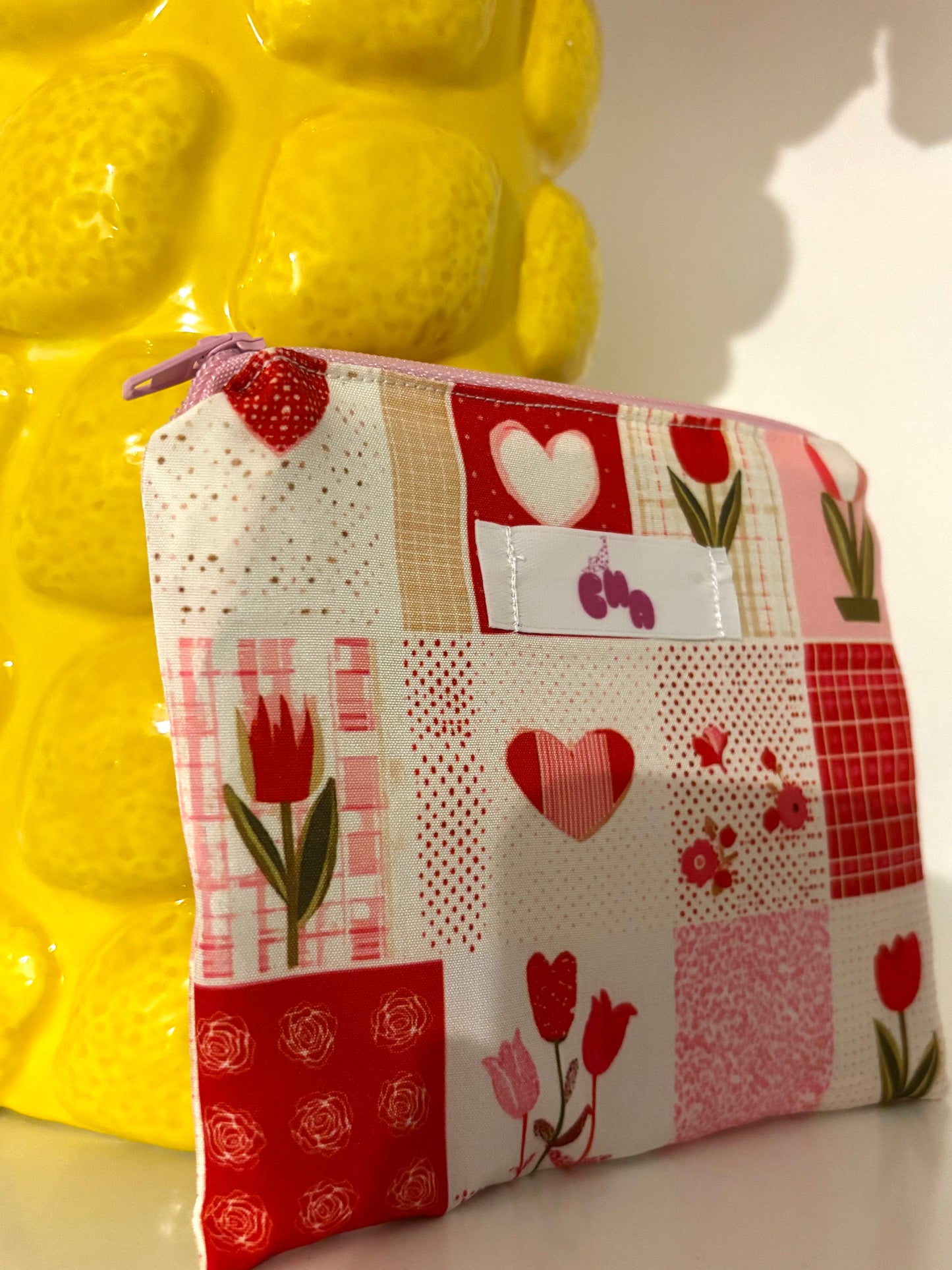 pochette à zip mosaïque