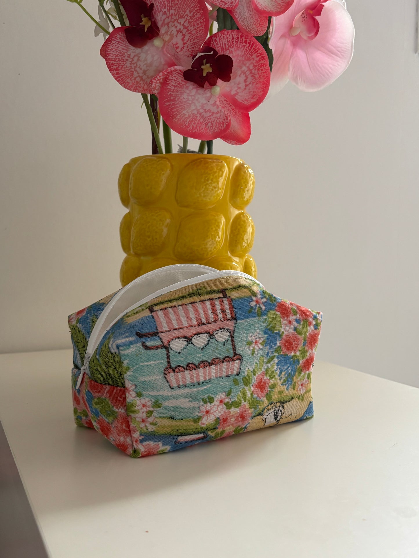 petite trousse de toilette/ maquillage paysage