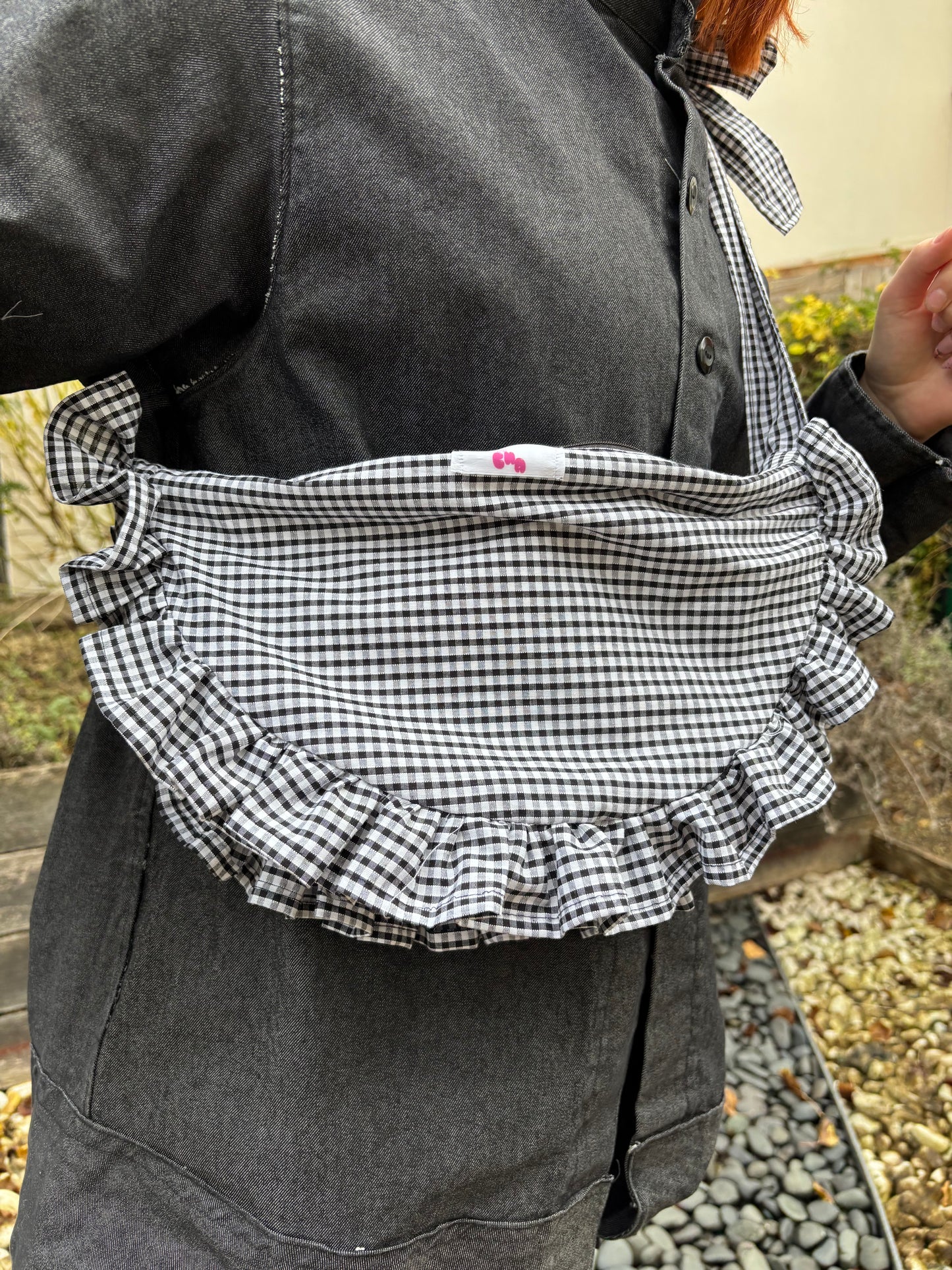 sac bandoulière vichy noir