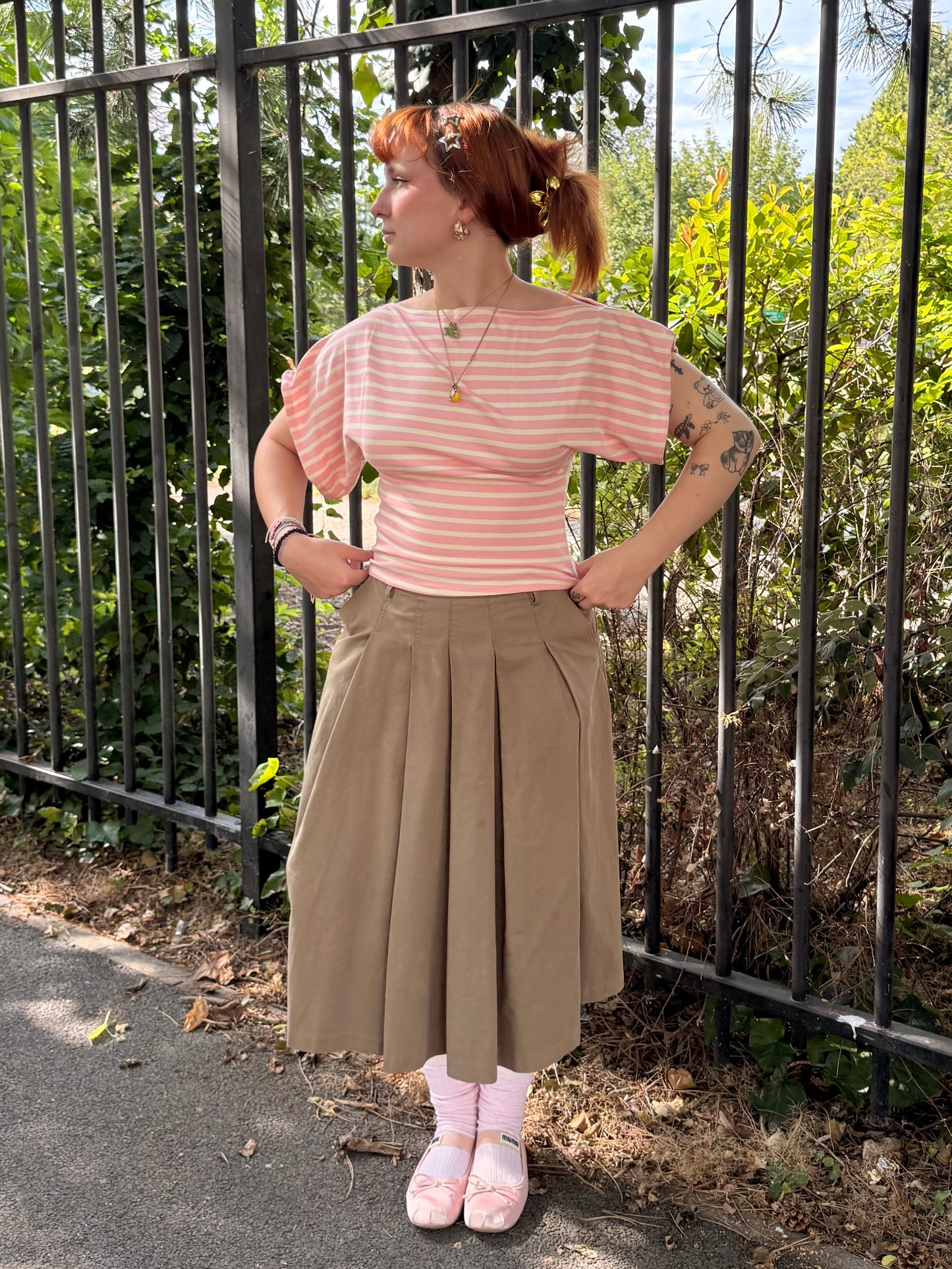 Top isée rose/jaune