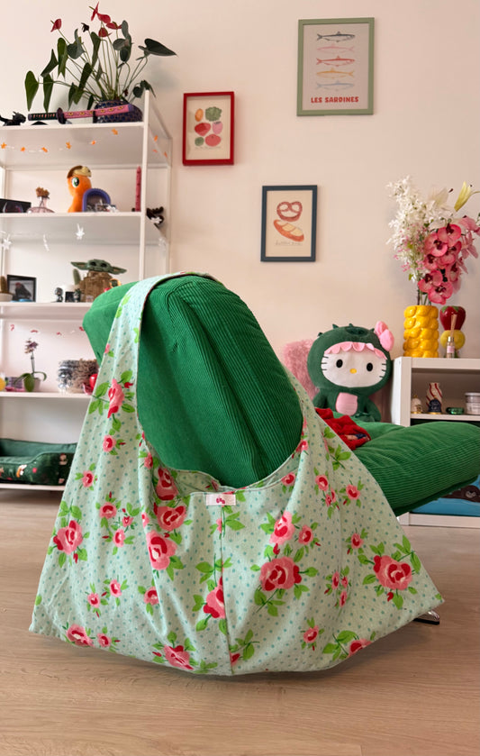 Sac dannie vert/rose