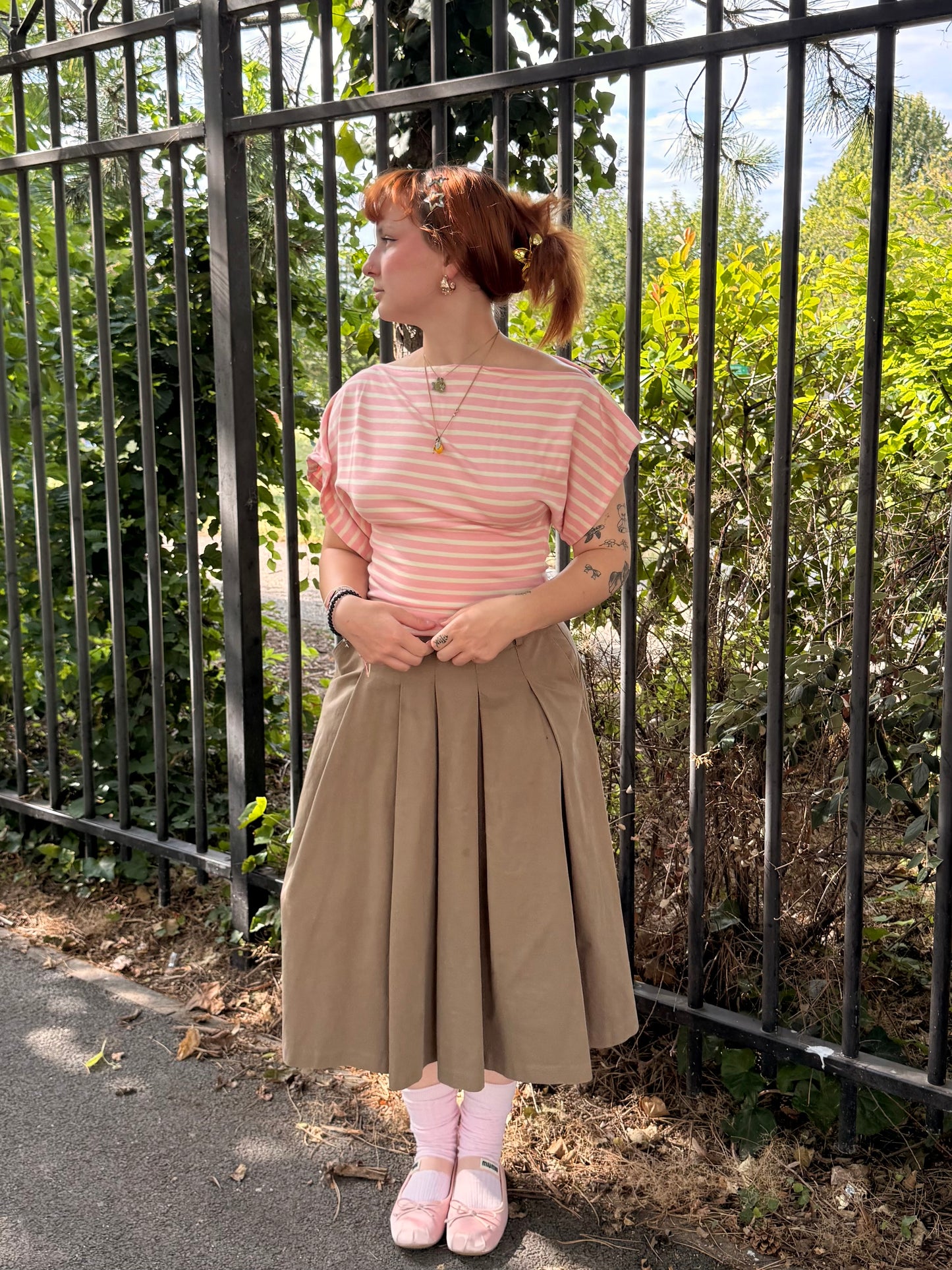 Top isée rose/jaune