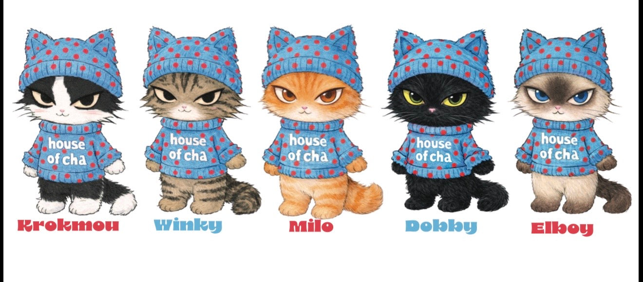 T shirt chats Pois bleu