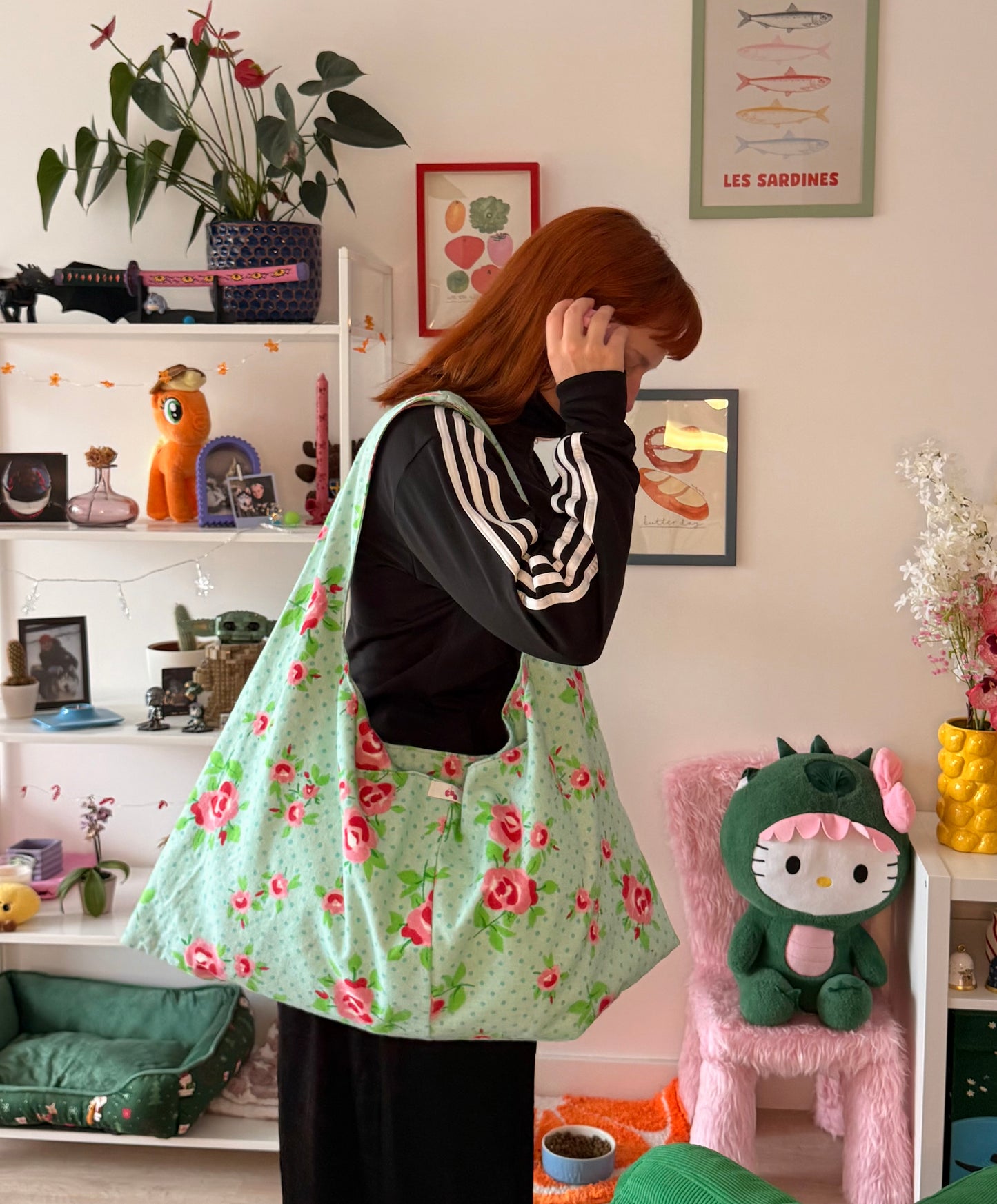 Sac dannie vert/rose