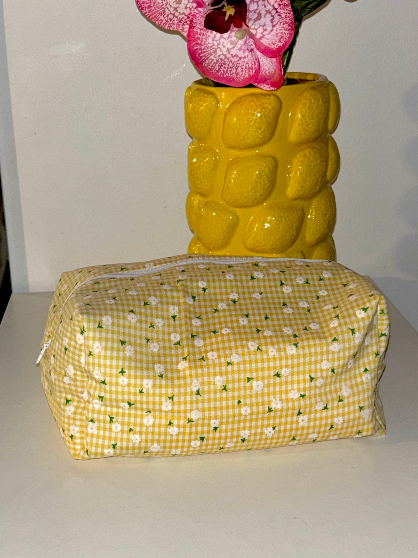 XL trousse de toilette/maquillage marguerite