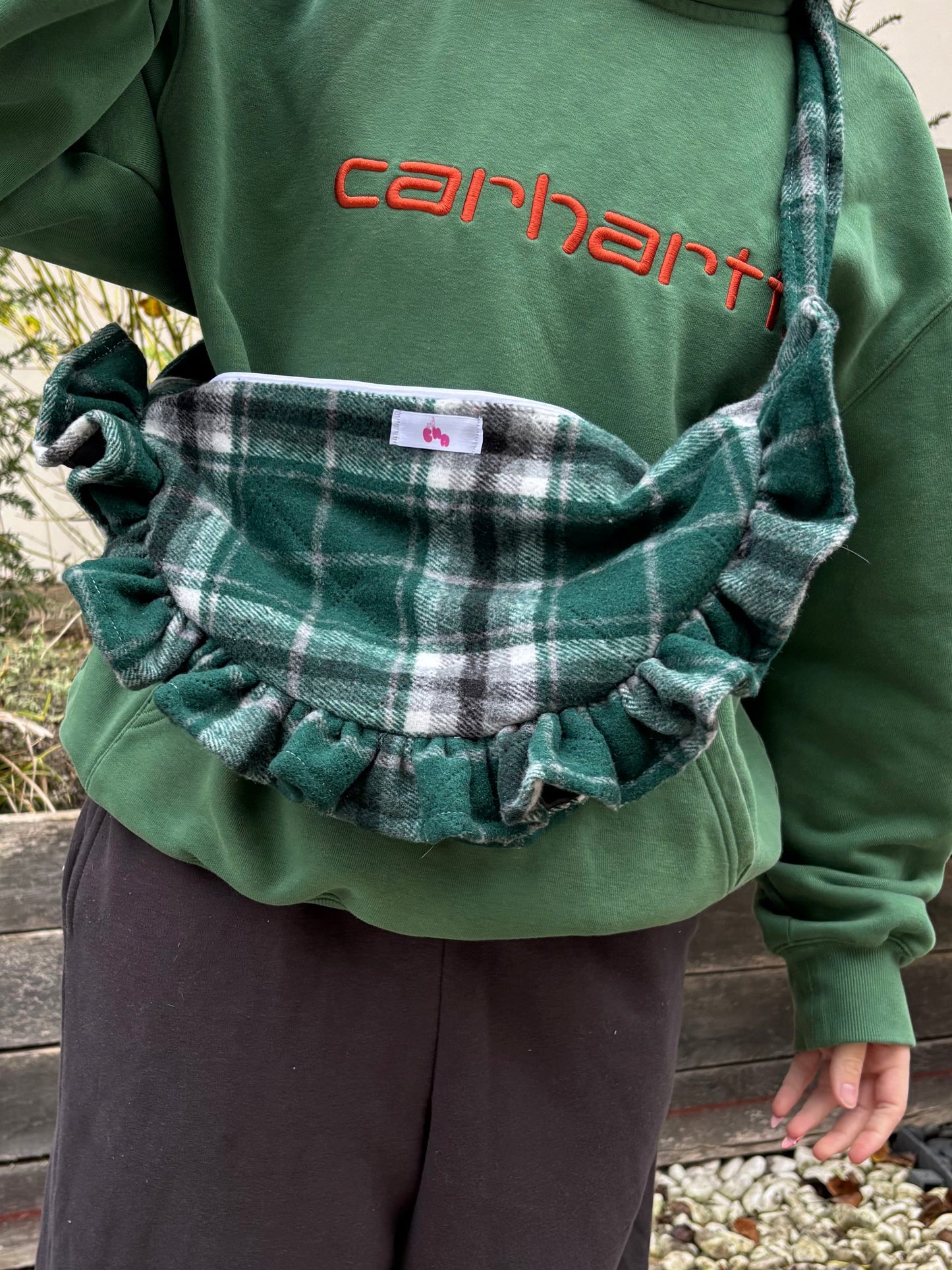 sac bandoulière matelassés vert