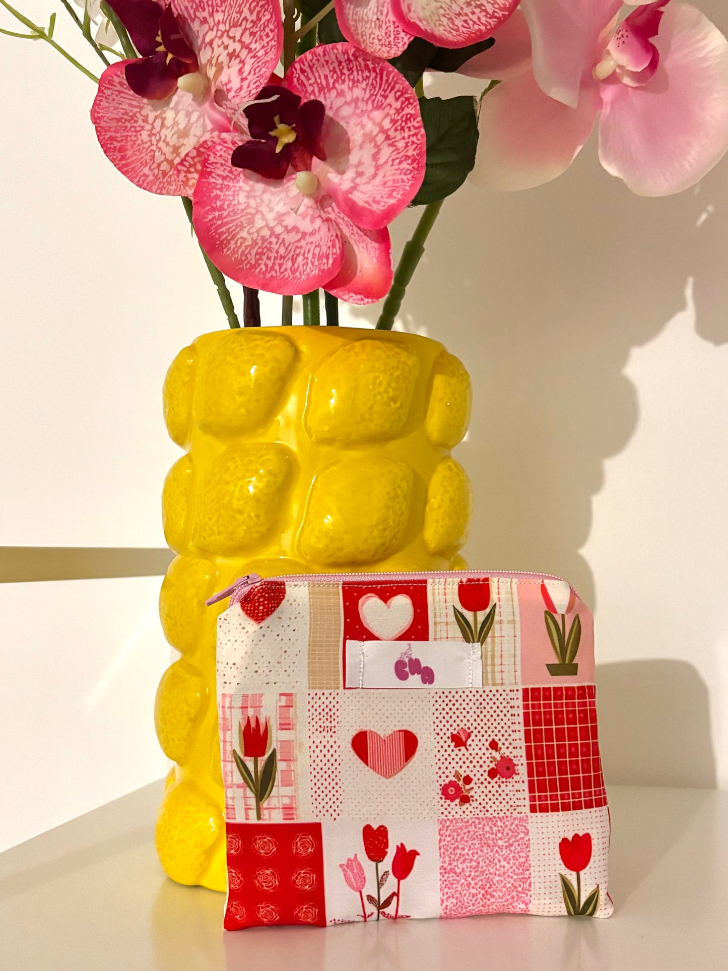 pochette à zip mosaïque