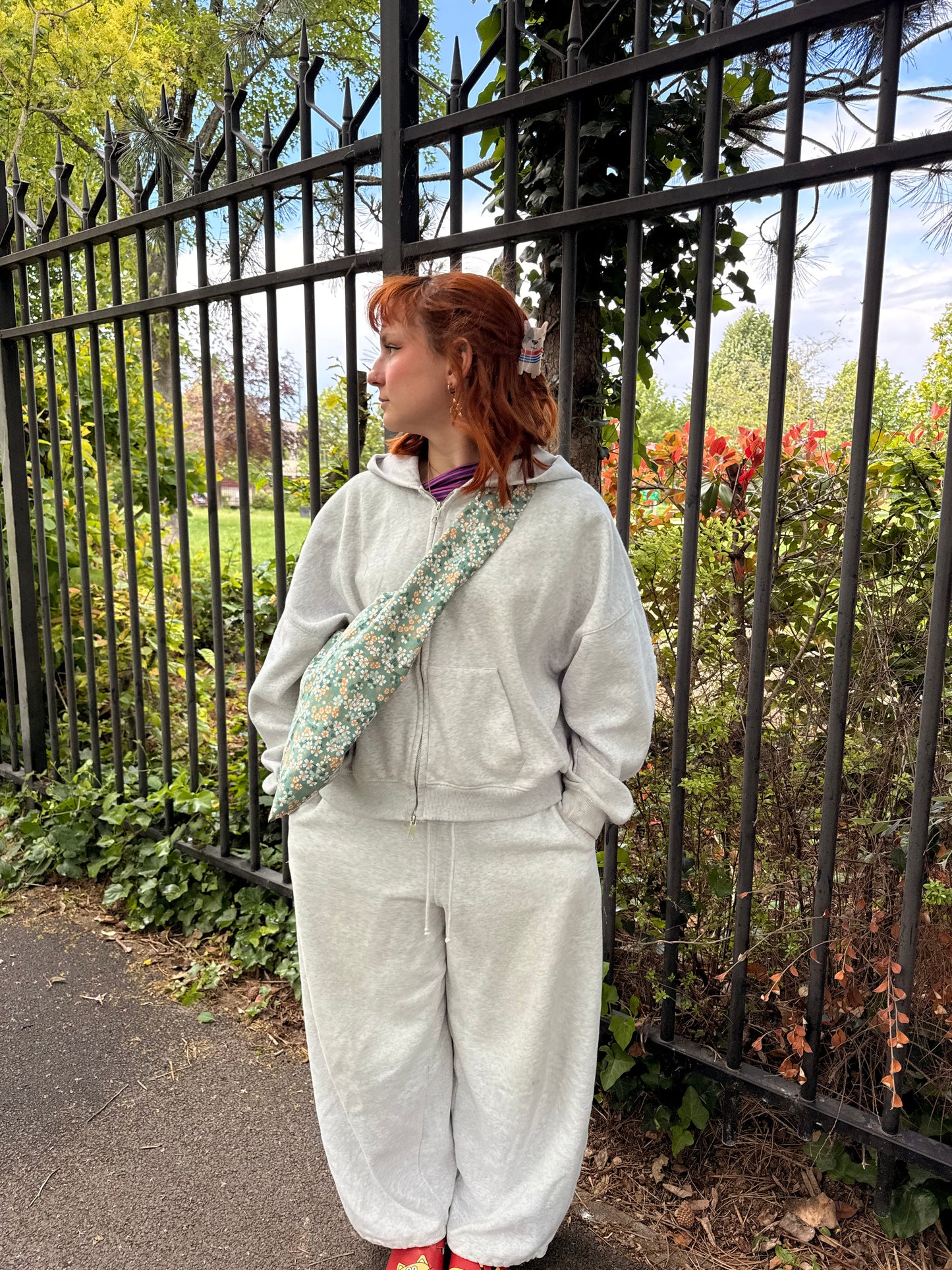 Sac dannie vert fleur