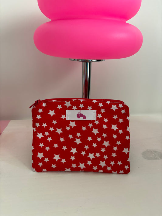 pochette à zip étoile