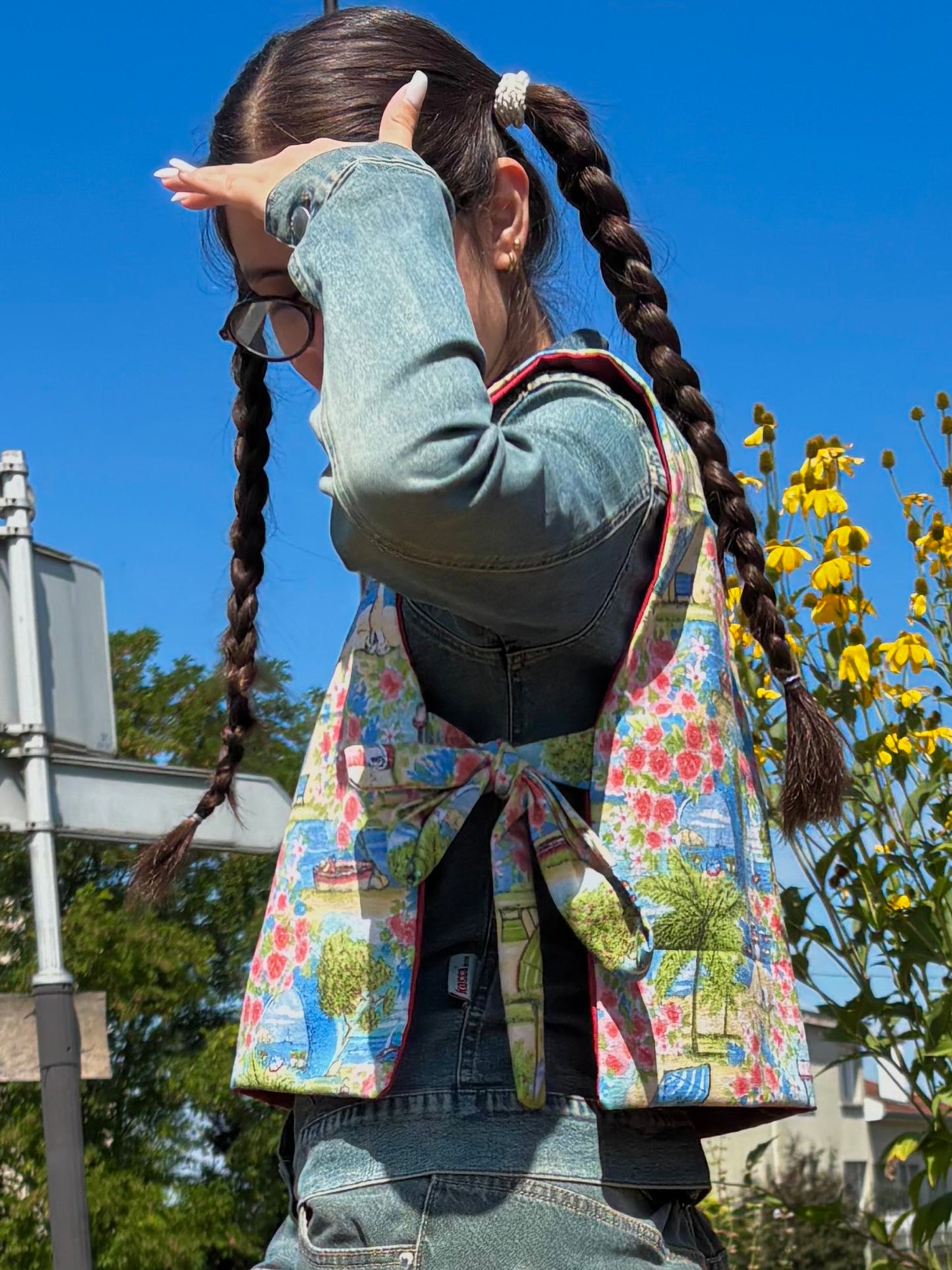 Haut réversible paysage