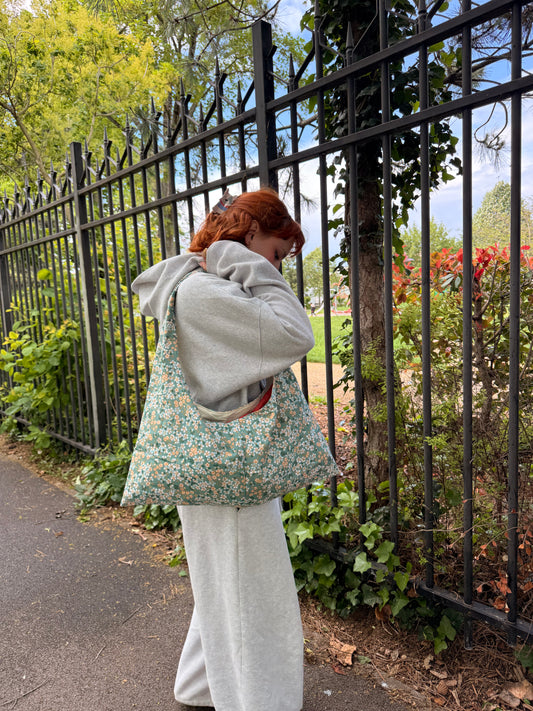 Sac dannie vert fleur