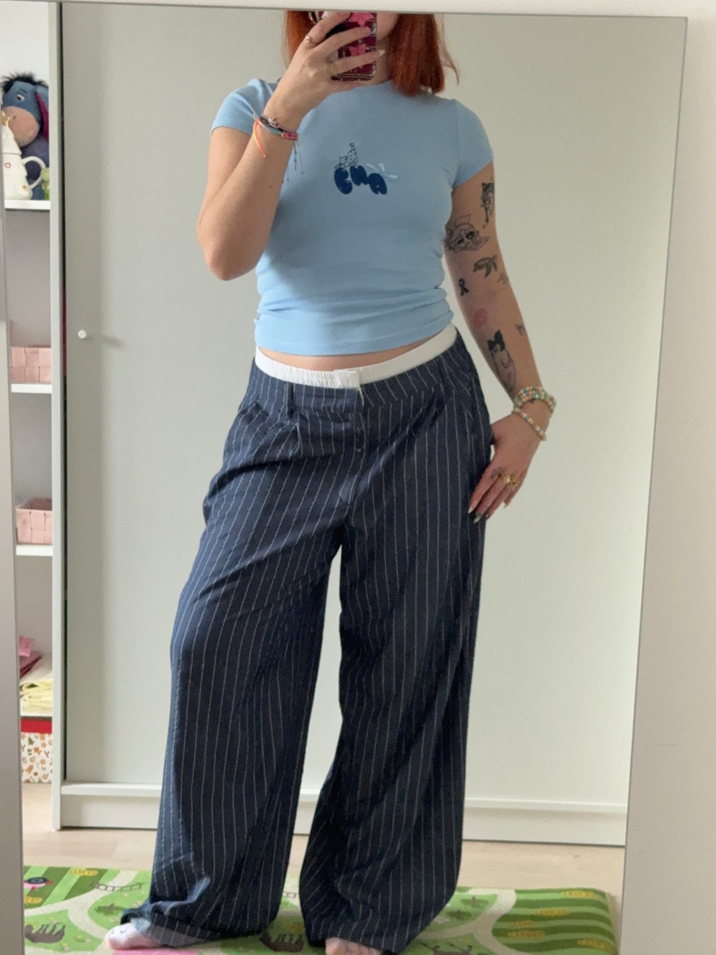 T shirt CHA bleu